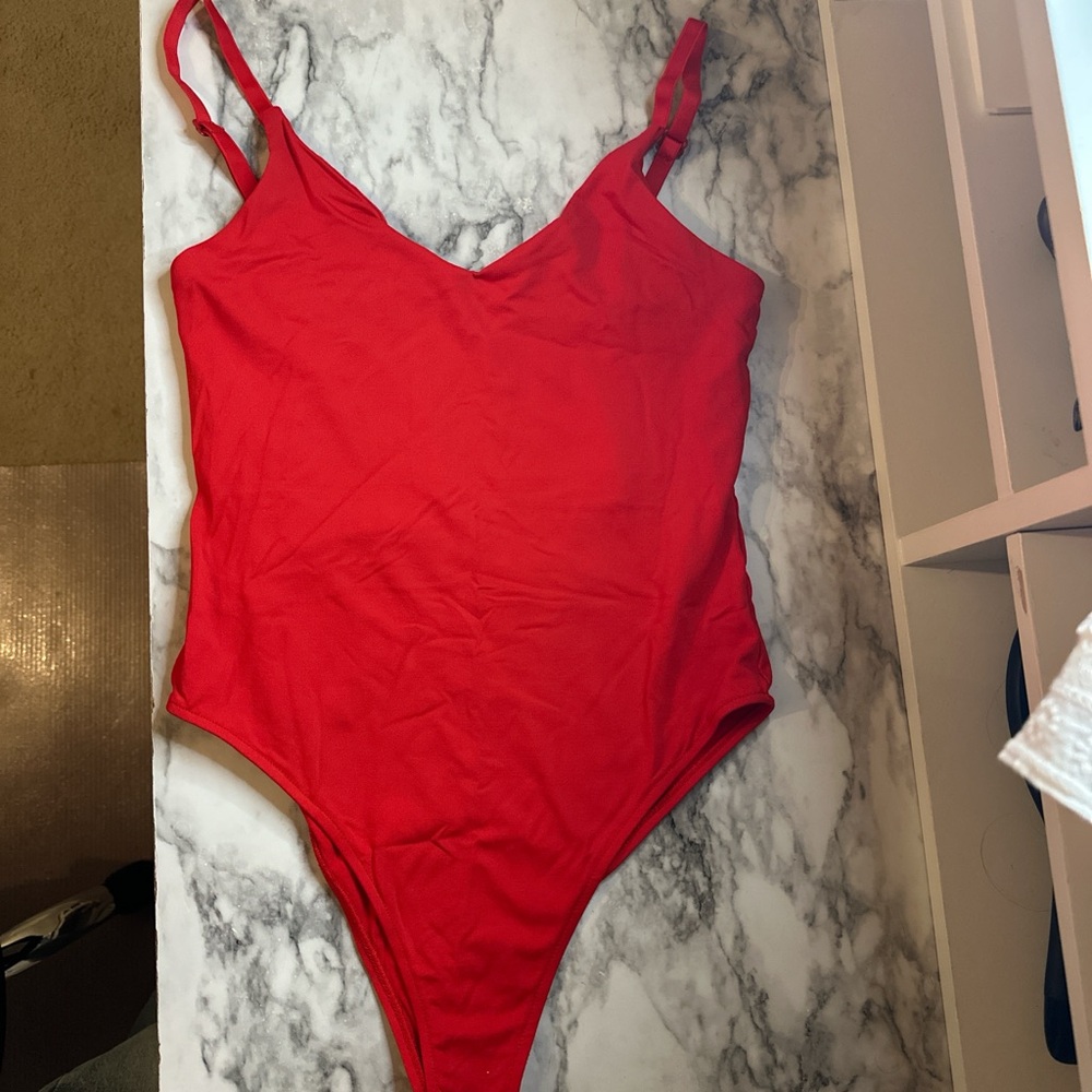 Zara red bodysuitt